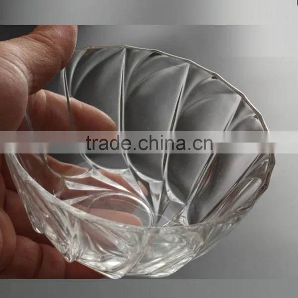 Hot Selling Round Gold Crystal Sugar Bulk Glass Bowl photo-2