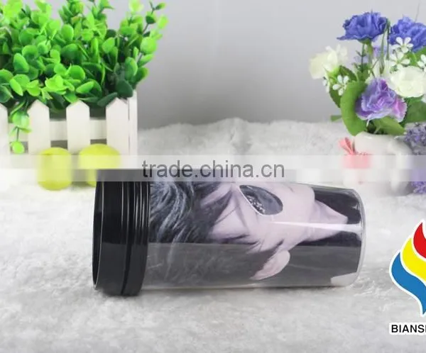 China Factory Wholesale Plastic Custom Paper Insert Travel Mug Cup photo-5