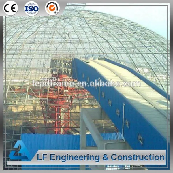 Large Span Steel Space Frame Coal Storage Shed
