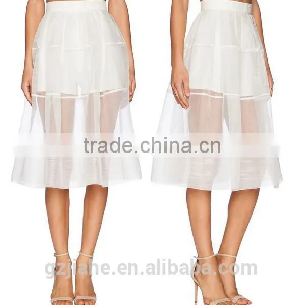 New Fashion Chiffon Organza A-line Women Skirts