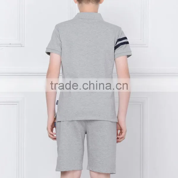 College Installed 2017 New Summer Boys' OLY Sports Short Sleeved Pieces of Two photo-4