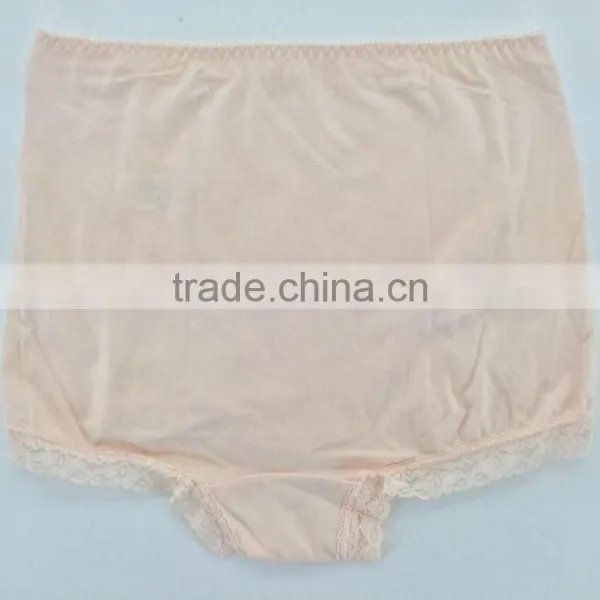 Fashion Style! 2015 New Arrival Light Orange Color Briefs With Lace Comfortable Wearing Big Size Women Mommy Pants photo-2