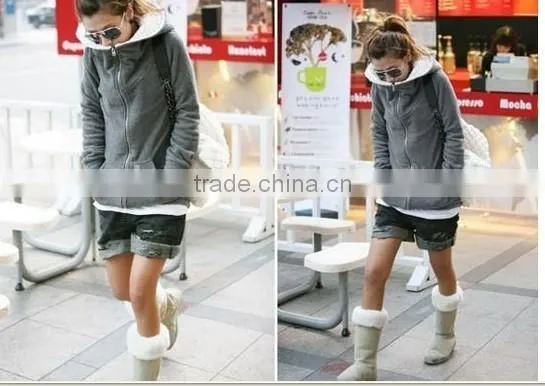 2016 Best Selling Fleece Thicken Warm Sweater Fashion China Wholesale Sports Fitness Apparel photo-3