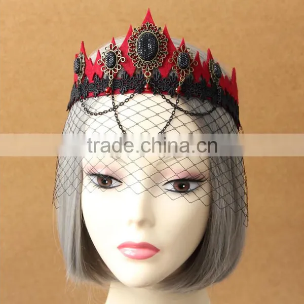 Dancing Party Princess Mask,Japan Half Face Vizor,crystal Decorative Crown Masks photo-4