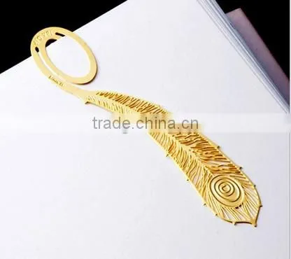 Fashion Black Thin Leaf Bookmark Diy Gun Black Metal Leaf Bookmark Tags for Christmas Gifts 2016 photo-6
