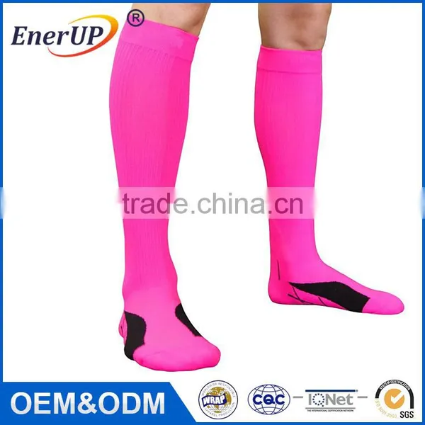2017 Hot Selling Athletic Sports Compression Socks Custom Sport Socks Running Sock Wholesale photo-3
