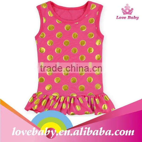 2015 Wholesale Sleeveless Top With Ruffle for Child photo-5