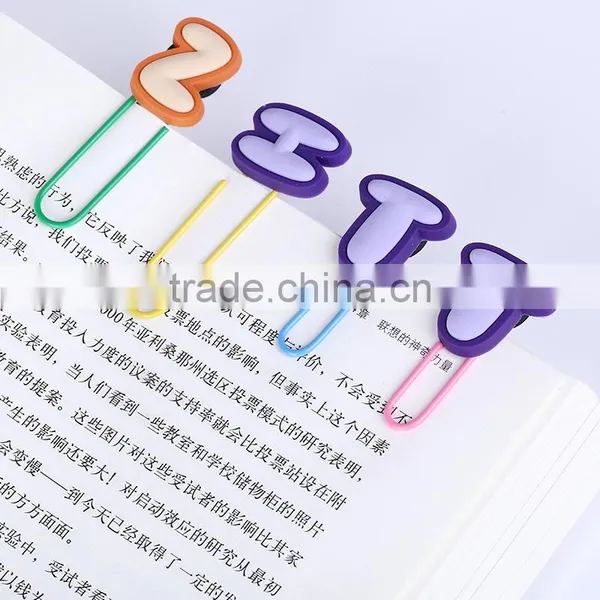 Planner Paper Clip Letters Shape Silica Gel Paper Clip Planner Accessories photo-6