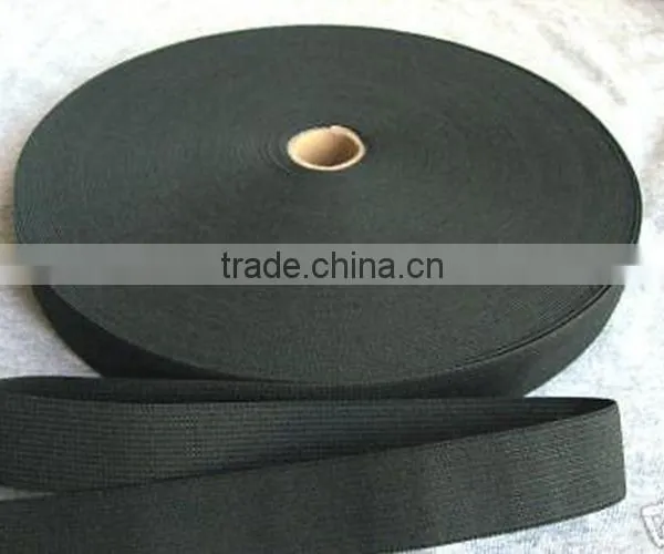 Roll Braided Elastic Rubber Band White Black Knitted Elastic photo-2