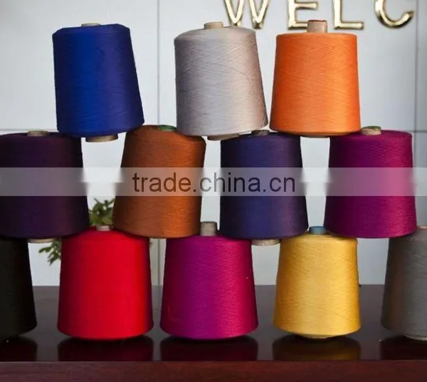 Dope Dyed Polyester Spun Yarn photo-3