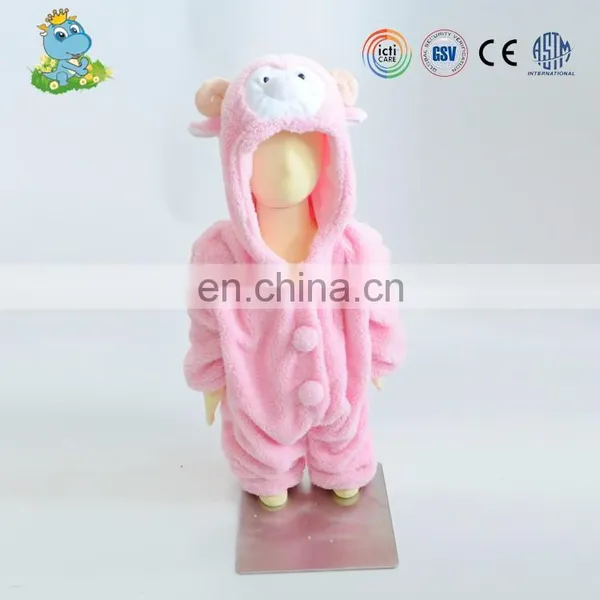 Custom Wholesale White Baby Winter Sheep Animal Romper photo-6
