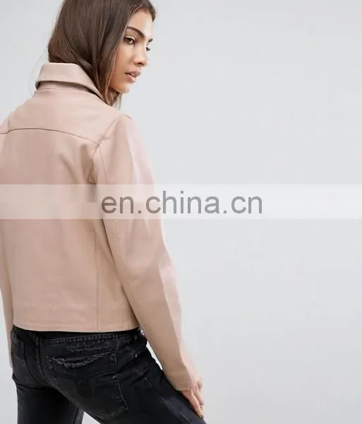 Manufacturer Price Custom Men Women Motorcycle pu Leather Jacket photo-3