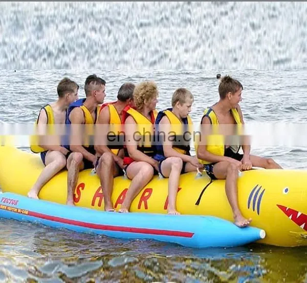 fish rubber boat ,inflatable boat water game banana boat