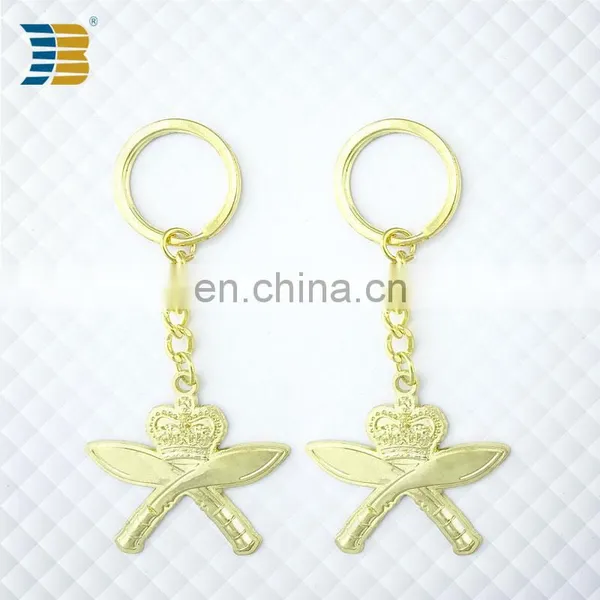 Tennis Rackets Shape Custom Metal Gold Plating Keychain photo-4