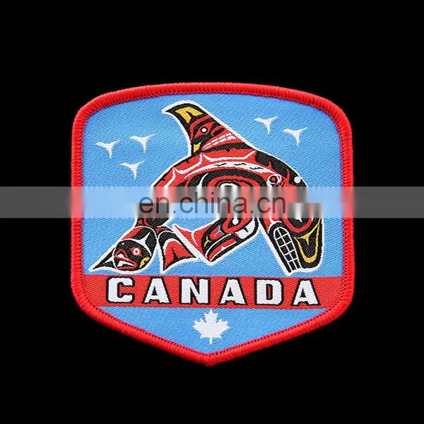 Washable Feature and Woven Technics Low Price Woven Patch for Dress photo-3