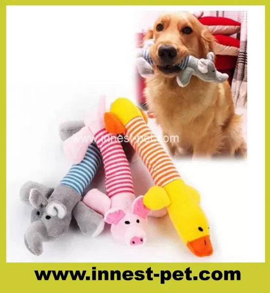 Pet Toy Plush Pig Dog Toy With Rope for Dog to Bite
