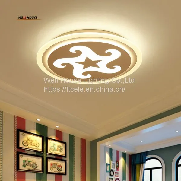 NEW Children Room Ceiling Light LED Modern Acrylic Simple Protection Vision Children's Room Ceiling Lamp