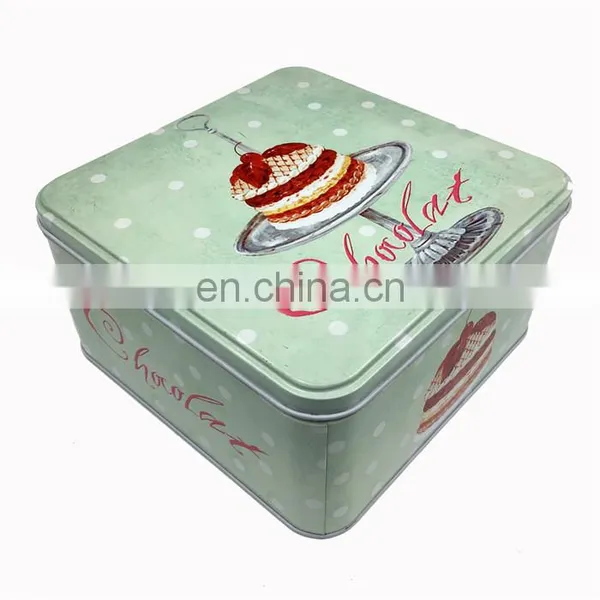 Factory Supplying Decorative Cookies Biscuits Chocolates Small Cake Tin