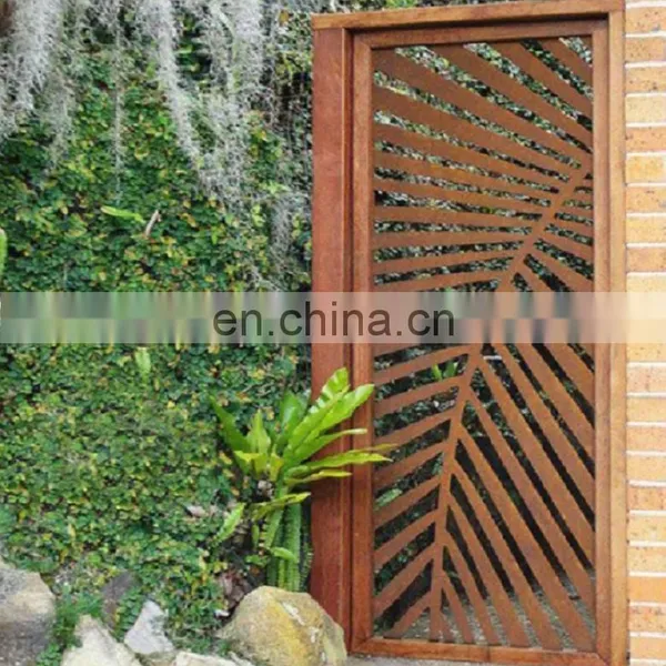 Morden Laser Cut Corten Steel Iron Gates and Screens photo-7