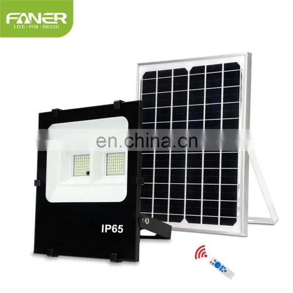 Faner Lighting 2020 New Design SMD Outdoor Waterproof 100w Ip65 Outdoor Solar Led Flood Light Price Mono Solar Panel photo-7