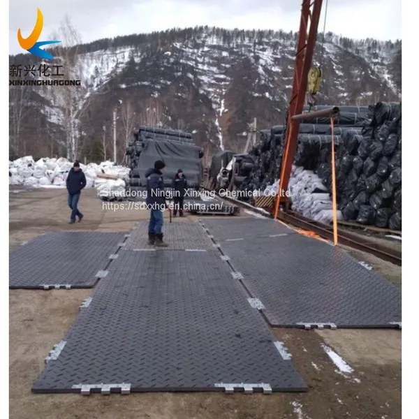 HDPE Temporary Crane Ground Mat for Road Walkways Portable Work Pads Access Road Mats photo-5