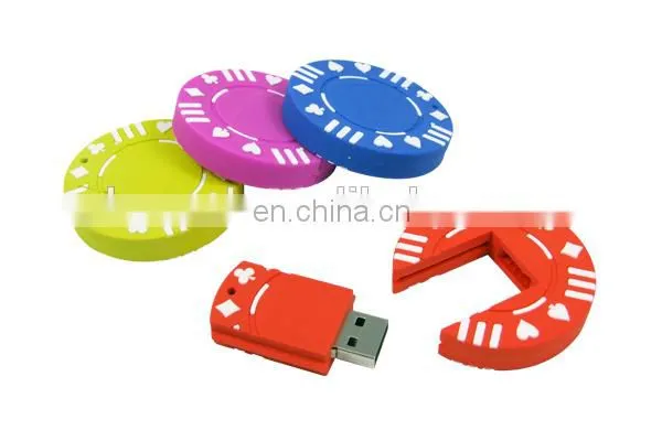 New Product Poker Chip Usb Pen Drives, Poker Chip Usb Flash Drive, OEM Customized Shape 2D 3D Pvc Usb Drive China photo-3