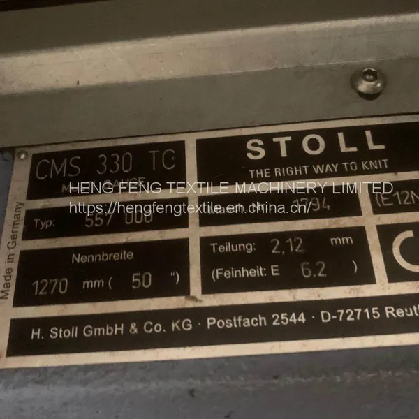 CMS330TC E6.2 ST468 FULLY FAHSION STOLL FLAT KNITTING MACHINE Computerised Made In Germany Original Spare Parts With All Accessories photo-2
