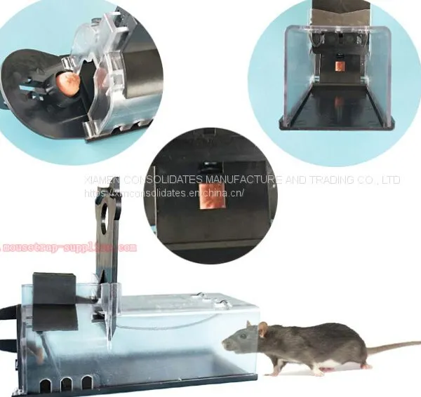Reusable Plastic Rodent Rat Bait Station Tunnel Mouse Trap photo-3