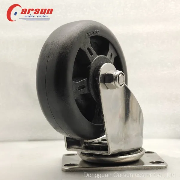4 Inch Stainless Steel SS304 Castors Active High Temperature Thermo 250℃ Caster Wheels photo-5