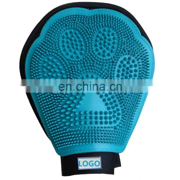 Massage Brush Grooming Glove Brushing Cleaning Hound Dog Cat Hair Pet Gloves photo-5