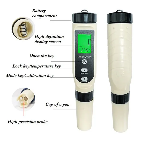 Multi Functional Four in One Water Quality Testing Pen photo-3