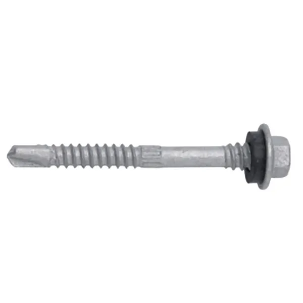 China Manufacturer Stainless Steel 410 Tek Screws Wafer Head EPDM Washer White Zinc No Snapping Full Sizes Available photo-5