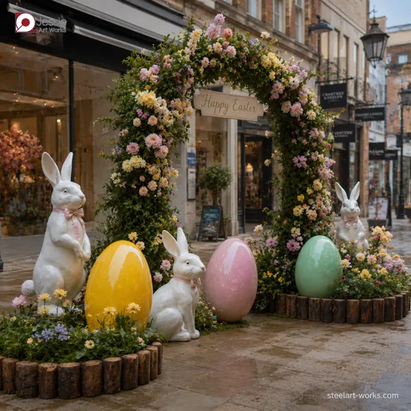 Elegant Easter Decorations for High-End Shopping Malls photo-3