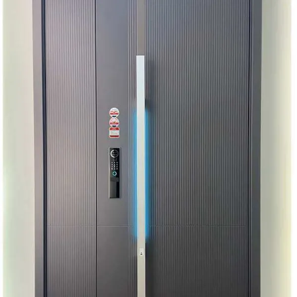 SUNFREE Modern Aluminum Entrance Door, Custom Villa Residential Security Main Entry Door photo-5