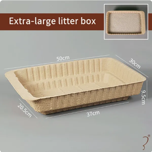 Boîte à litière pour chats jetable – biodégradable, sans odeur, facile à nettoyer et étanche