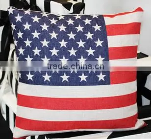 Linen Colmfortable Printed Decorated Throw Pillow photo-3