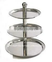 3 Tire Stainless Steel Cake Stand