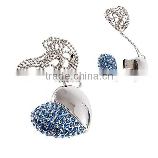 Fashionable 8 gb Jewelry Heart USB Flash Drive photo-3