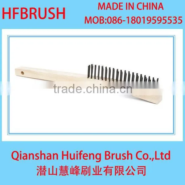 Wire Brush With Wood Hand
