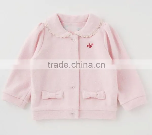 Cute Japanese Wholesale High Quality Product Baby Jacket Children Winter Clothes Kid Toddler Clothing Infant Garment With Ribbon photo-2