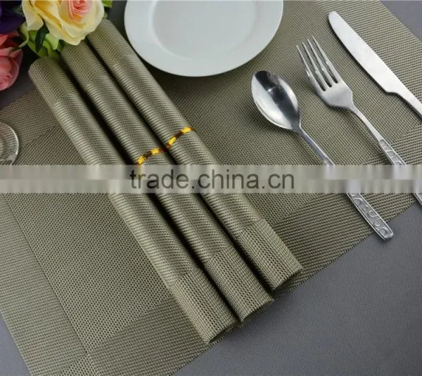New Arrival Table Decoration PVC Mat Frame Series Dark Green Dining Table Floor Mat 45*30cm photo-5