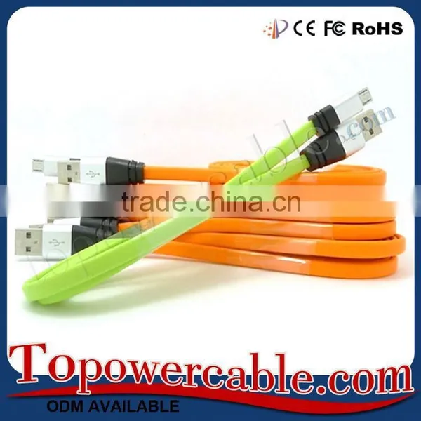 Factory Supplies Noodle Flat Usb Charging Data Cable For Andriod Smart Phones photo-4