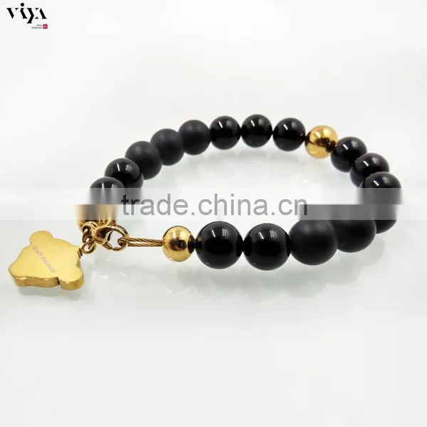Macrame Beads Bracelet High End Handmade Stainless Steel Mix Natural Stones Classic Men Bracelet .com Hot Sale photo-5