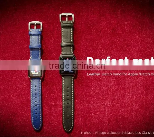 Original Kajsa Neo Classic Collection Genuine Leather Watch Band Wrist Strap For 42MM Apple Watch MT-3967 photo-2