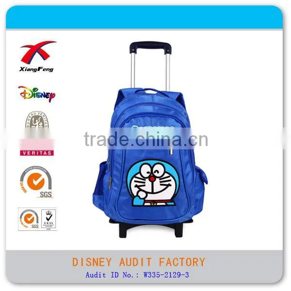 600D Polyester Printing Cheap Child School Trolley Bag photo-4