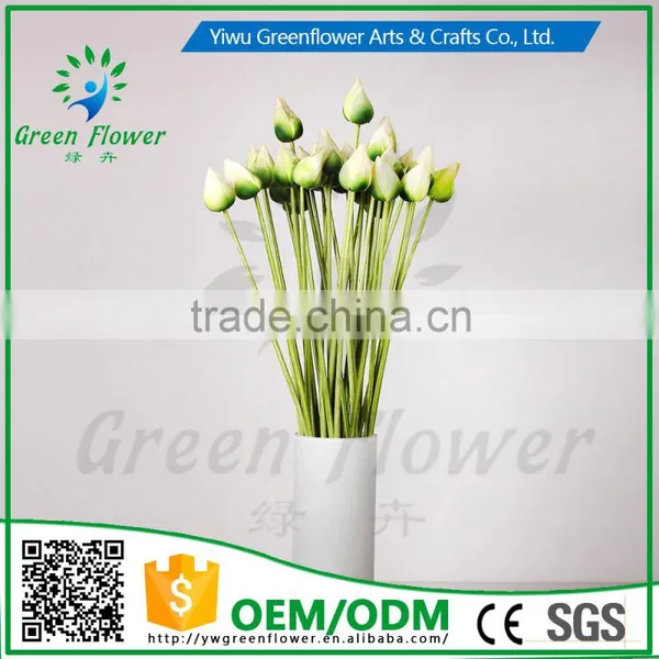 Greenflower 2016 Wholesale Real Touch Latex PU Latus Bud China Handscrafts Artificial Flowers Rose for Wedding Decoration photo-3