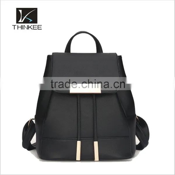 Custom Oem Print Cheap pu Leather Backpack Bags photo-3