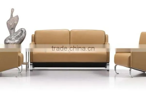 S-62 Steel Leather Modern Sofa photo-2