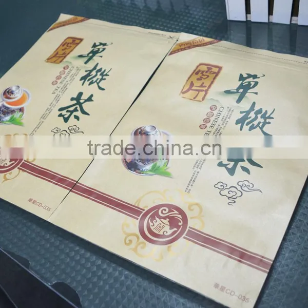 Kraft Paper and Aluminum Foil Stand up Pouch Composite Custom Printed Tea Bags photo-4