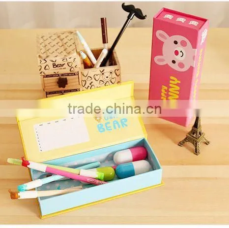 Free Sample Cardboard Magnetic Pencil Box of Picture photo-3